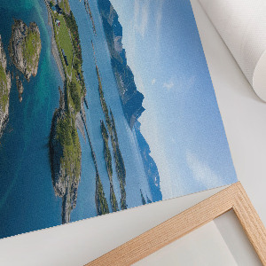 Canvas poster Island landscape