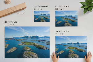 Canvas poster Island landscape