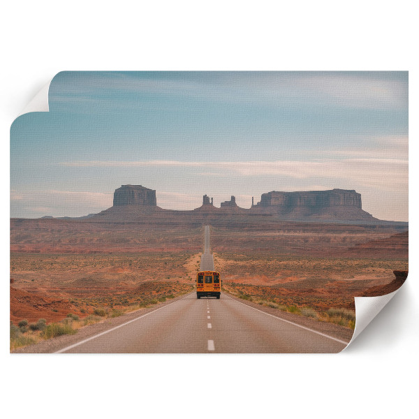 Wall poster depicting a highway travel scene