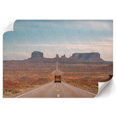 Wall poster depicting a highway travel scene