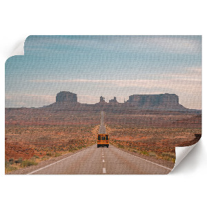 Wall poster depicting a highway travel scene