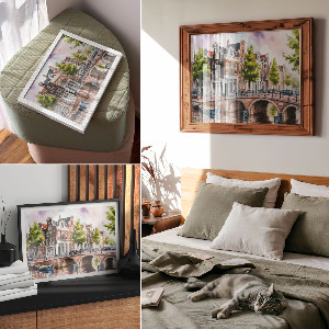 Modern wall art poster Urban atmosphere