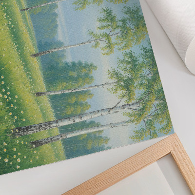 Canvas poster with an idyllic landscape