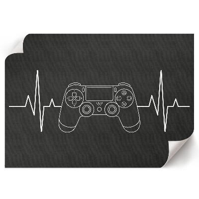 Wall poster featuring a gaming rhythm design