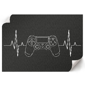 Wall poster featuring a gaming rhythm design