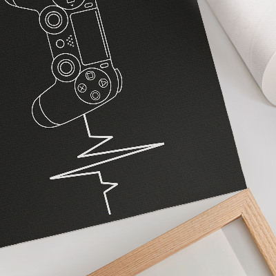Wall poster featuring a gaming rhythm design