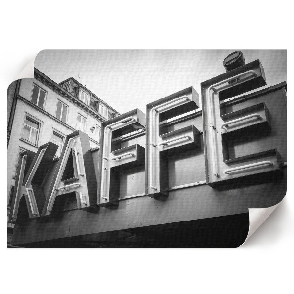 Modern neon city wall art poster