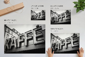 Modern neon city wall art poster