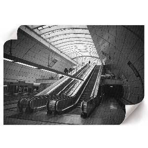 Canvas poster depicting a subway station