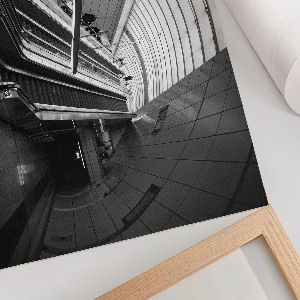 Canvas poster depicting a subway station