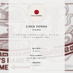 Modern wall art poster Ramen illustration