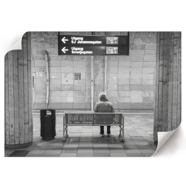 Premium wall art featuring a subway station scene