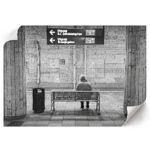 Premium wall art featuring a subway station scene