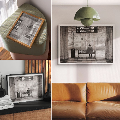 Premium wall art featuring a subway station scene