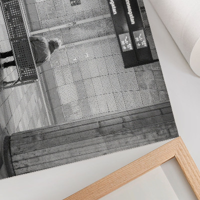 Premium wall art featuring a subway station scene