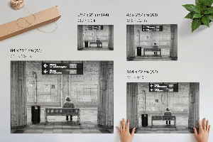 Premium wall art featuring a subway station scene