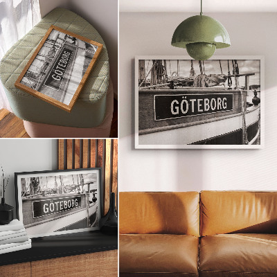 Canvas poster featuring Lodz and Gothenburg