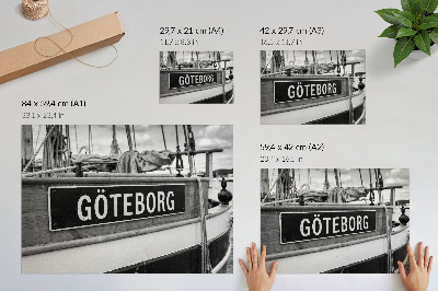 Canvas poster featuring Lodz and Gothenburg