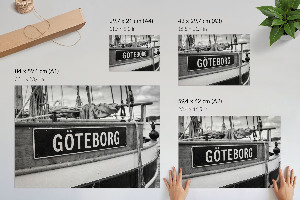 Canvas poster featuring Lodz and Gothenburg