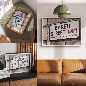 Premium wall art Baker Street plaque