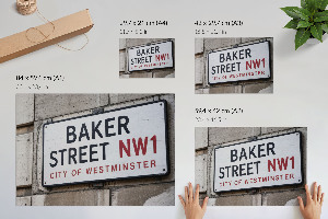 Premium wall art Baker Street plaque