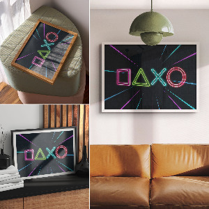 Premium gaming wall art signs
