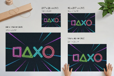 Premium gaming wall art signs