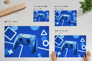 Wall poster featuring a game controller