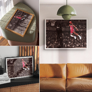 Modern sports action wall art poster
