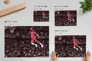 Modern sports action wall art poster