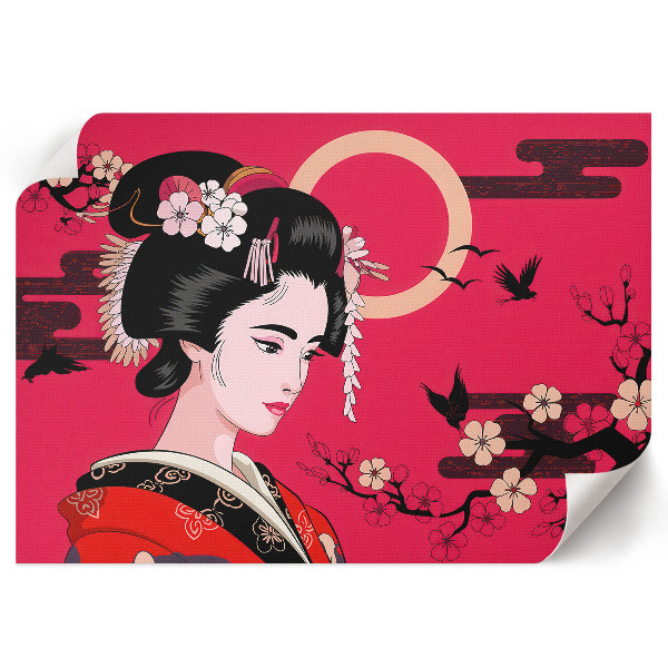 Premium wall art featuring an Oriental woman