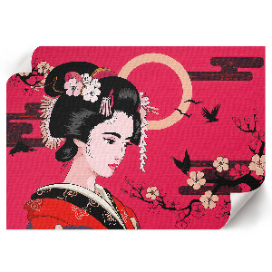 Premium wall art featuring an Oriental woman