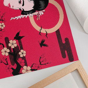 Premium wall art featuring an Oriental woman