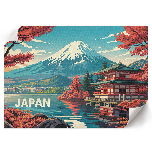 Canvas poster featuring a Japanese landscape