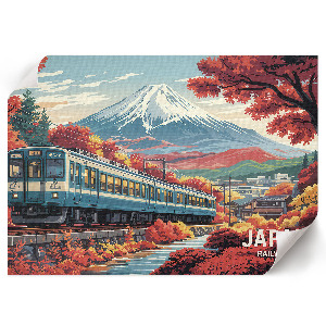 Wall poster with a Japanese landscape
