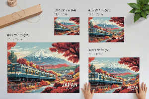 Wall poster with a Japanese landscape