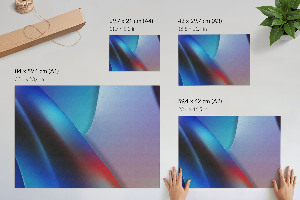 Modern wall art poster Colors of abstraction