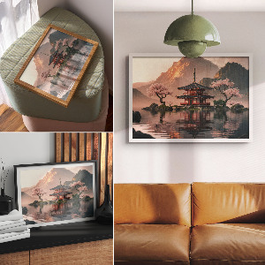 Canvas poster Oriental harmony