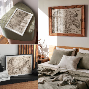 Canvas poster Rhinoceros