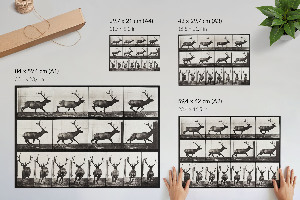 Premium wall art depicting animal locomotion