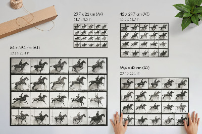 Wall poster featuring a rider