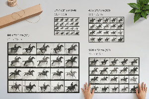 Wall poster featuring a rider