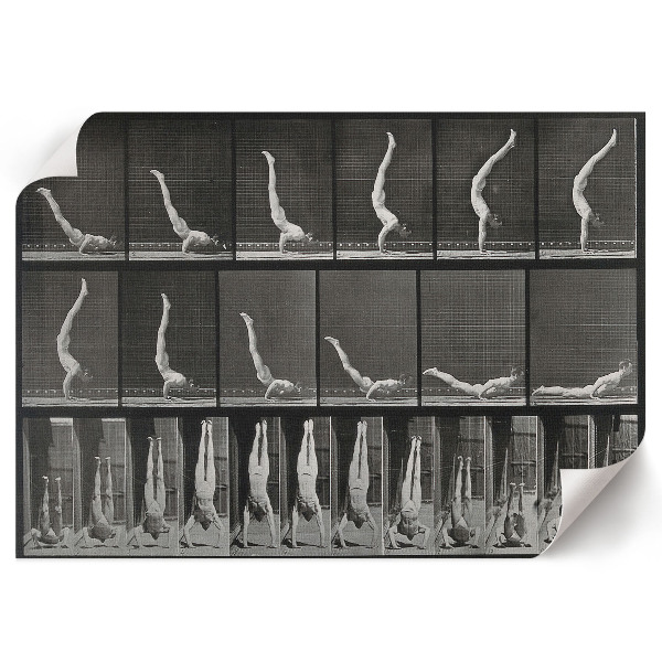 Canvas poster Man in arms