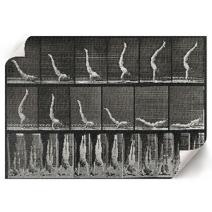 Canvas poster Man in arms