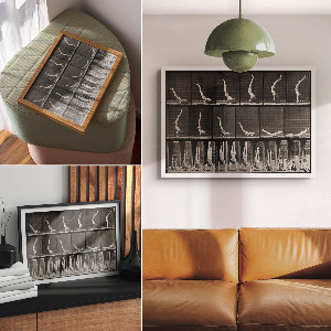 Canvas poster Man in arms