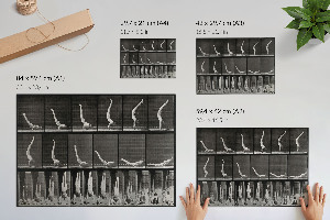 Canvas poster Man in arms