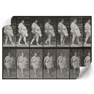 Wall poster featuring an obese woman