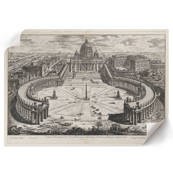 Premium wall art depicting the Vatican courtyard