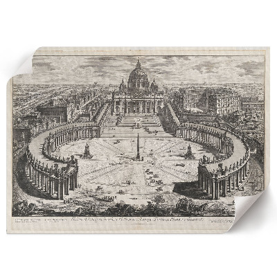Premium wall art depicting the Vatican courtyard