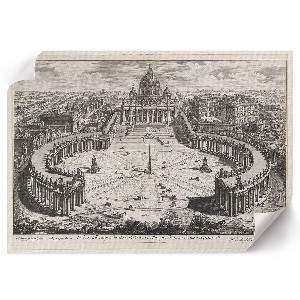 Premium wall art depicting the Vatican courtyard
